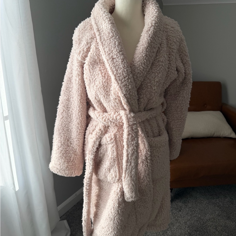 Pottery Barn Blush Teddy Robe